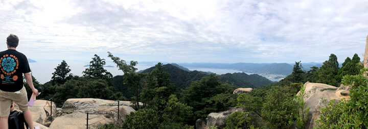 弥山山頂からの眺めパノラマ