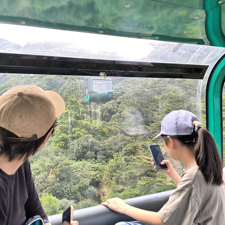 弥山ロープウェイの中